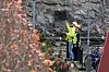 Mandag ettermiddag foregikk skanning av rasområdet i en skråning mellom Carl Berner studenthus i Hasleveien og flere boligblokker på oversiden i Sukkertoppveien