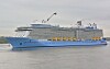 Quantum of the Seas på sjøprøver i fjor høst. Anthem of the Seas skal være så å si identisk. Skipene er 348 meter lang og 41 meter brede.