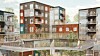 Det syv etasjer høye Fællesbyg Køge Kyst ville blitt Danmarks høyeste bygning med bærende konstruksjoner av tre. Søyler og bjelker skulle være i massivt tre, og etasjedekkene en kombinasjon av massivt tre og betong. Men de entreprenørene som byggefellesskapet har forhandlet med, ville ha 12–15 prosents risikotillegg på toppen av sitt ordinære tilbud for å bygge i tre, så nå blir alle de bærende konstruksjonene i stedet oppført i betong.