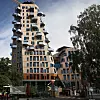 I første etasje blir det restaurant, videre kontorer og leiligheter. Foto: Knut Bjørheim