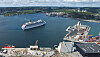 Cruiseskipskaia i Kristiansand kan fra august 2018 levere 16MVA høyspentstrøm med 60 Hz frekvens.