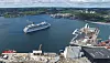 Cruiseskipskaia i Kristiansand kan fra august 2018 levere 16MVA høyspentstrøm med 60 Hz frekvens.