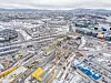 Bildet viser deler av Fornebubanen-utbyggingen. De tre hendelsene som har ført til ekstra HMS-tiltak skjedde i delprosjektene Flytårnet og Fornebuporten.