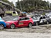 Bildeserien viser hvordan det gikk med BMW'en når en stein på ett tonn ble sluppet fra 30 meters høyde.