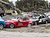 Bildeserien viser hvordan det gikk med BMW'en når en stein på ett tonn ble sluppet fra 30 meters høyde.