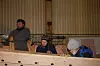 ALLE MANN I ARBEID; Einar Borfjord, Jon Jacobs og Gunnar Eldjarn.
