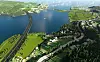 Togreisen mellom Oslo og Bergen blir nesten 1 time kortere med den nye banen. Illustrasjon: Fellesprosjektet Ringeriksbanen og E16 / Bane NOR