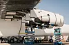 Stratolaunch og partneren Scaled Composites har bedrevet bakketesting de siste fire månedene. I forrige uke ble de seks PW4000-motorene startet opp før første gang. Foto: Dylan Schwartz