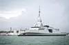 Sverige vil gå til anskaffelse av franske fregatter. Dette er den første FDI-fregatten til det franske sjøforsvaret, Amiral Ronarc'h, under testing i 2024.