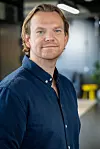 Fabian Fellkjær, data- og analyseansvarlig i TU Media. Foto: TUM Studio