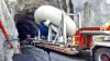 Spiraltrommen til turbinen på vei inn i fjellet i juni 2020. Foto: Statkraft