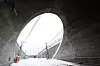 KULVERT: I retning Lysaker går fjelltunnelen over i en 175 meter lang betongtunnel. Denne ender i en 90 meter lang støpt kulvert, og de nye sporene kommer ut i dagen midt mellom de to eksisterende sporene rett før Lysaker stasjon.