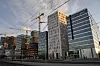 SOLNEDGANG: Barcode-rekken sett fra Oslo S.