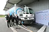 Fabrikksjef Hermann Bohrer i BMW, Kurt Scherm i Scherm-gruppen og logistikksjef Jürgen Maidl i BMW mener lastebilen er et viktig steg for transportsektoren.