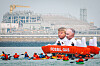 Greenpeace-aktivister fra 17 europeiske land blokkerte LNG-terminalen i Zeebrugge i Belgia i oktober i fjor, i protest mot Europas gassavhengighet.