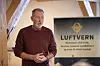 Øyvind Strandman på et luftvernseminar i regi av Luftmilitært samfund 22. februar 2023. Foto: Hanna Johre