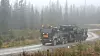 Leopard 2A4-stridsvogn transporteres med ny trekkvogn og nyoppgradert semihenger. Foto: Forsvarsmateriell