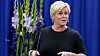 Pressekonferanse med finansminister Siv Jensen etter fremleggelsen av neste års statsbudsjett.