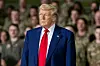 Det er uklart om det er atomdrevne ubåter eller ubåter med atomvåpen USAs president, Donald Trump, vil flytte nærmere Russland. Bildet viser Trump under et besøk ved Selfridge Air National Guard Base i Harrison Township, Michigan, tidligere i år.