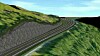 Modell av hvordan ny E39 på sørsiden av Ørskogfjellet er tenkt å se ut.