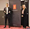 Konsernsjef Geir Håøy og finansdirektør Gyrid Skalleberg Ingerø i Kongsberg Gruppen. Foto: Tore Stensvold