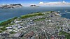 Slik ser Bodø kommune for seg at den nye bydelen kan bli, når dagens flyplass er flyttet. Det er et stort MEN: Med dagens regler kan ikke kommunen kreve verken plusshus eller nullutslipp. Alt som er bedre enn gjeldene TEK17 krever privatrettslige avtaler og enighet mellom alle parter.