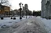 Quebec by bruker mengder av salt på storvegene og i de sentrale bygatene. Fortauene strøs og/eller saltes.