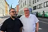 Arnkell Jonas Petersen (NMBU) og Bård Folke Fredriksen (NBBL) er uenige om mye, men finner enighet om blant annet høyde på bygg. Foto: Kristin Krog Mehammer