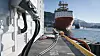 Bergen var tidlig ute med landstrøm til offshoreflåten. Her er container med landstrømutstyr for to offshorefartøy på Skoltekaien.