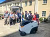 Nylig besøkte den autonome kostemaskinen Spring S1 Kongsberg Teknologipark. Foto: Applied Autonomy