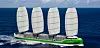 Dykstra Naval Architects i Nederland har utviklet konseptskipet WASP på 138 meter med Dynarig og seilareal på 4000 kvadratmeter.
