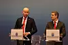 Energiminister Tord Lien (Frp) og hans svenske kollega Ibrahim Baylan presenterte fredag en avtale som innebærer at ambisjonen i elsertifikatmarkedet økes med 2 TWh til 28,4 TWh.