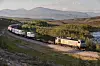 Et dieseldrevet godstog krysser Saltfjellet. I 2025 dras lasten kanskje av et elektrisk lokomotiv som får strøm fra hydrogendrevne brenselceller plassert i vogna bak. Det vil gjøre transporten utslippsfri.