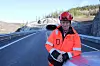 Byggeleder Edvin Rye i Statens vegvesen ved Hugaviktunnelens vestre portal. Foto: Bjørn Olav Amundsen