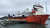 Med nesten 60 meter lange blader er det fint med en lang kai. Foto: Fosen vind