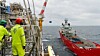Skandi Mongstad ved Norne-plattformen. Med batteripakke om bord kan skipet slå av en generator og bruke batterier som reservekraft (spinning reserve).