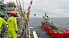 Skandi Mongstad ved Norne-plattformen. Med batteripakke om bord kan skipet slå av en generator og bruke batterier som reservekraft (spinning reserve).