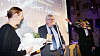 Nils Albert Jenssen tok ydmykt imot årets hederspris på Norwegian Tech Awards 2018.