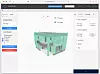 Ved å trykke «auto-markér» får du opp samlede veggarealer og detaljer om materialbehovet. Skjermbilde: Modulize