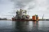 Modulene sett fra sjøsiden.