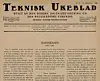 Teknisk Ukeblad fra 16. september 1921 var nesten i sin helhet viet byggingen av Dovrebanen. Faksimile: Teknisk Ukeblad