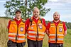 Godt samarbeid er nøkkelen til en vellykket søk- og redningsaksjon. Fra venstre: Erik Riseth Bjerkland, Hans Erik Ruud og Daniel Tykriset. Foto: Lea Trong-Johansen