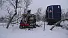 KJERNEBORING: Norwegian graphite borer etter grafittforekomster ved Jennestad, Sortland. Her er riggen i posisjon på første borehull ved Kovvatnet, Jennestad i Sortland.