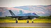 Flyet med halenummer 5664 var det første av tre F-35A som landet på Ørland onsdag kveld.