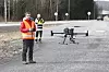 Mandag gjennomførte NVE dronefilming over rasområdet. Foto: Arash A. Nejad