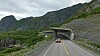 Her er vi på E10 på Moskenesøya, sånn omtrent ved Akkarvika.