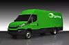 Slik vil Iveco Daily Electric se ut når Bring tar den i bruk i uke 28. Foto: Iveco
