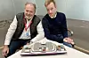 Magnus Strandmyr Eide (t.h.) leder Grønt skipsfartsprogram – også kalt GSP. Her sammen med Jan M. Moberg i TU under innspillingen av podkasten Teknisk sett.