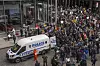 Demonstranter ble lørdag arrestert under en protest mot Elon Musk og Tesla utenfor et Tesla-utstillingslokale i New York.