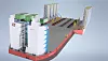 Slik skal nye Boabarge 33 se ut etter ombyggingen. Illustrasjon: Boa Barges AS